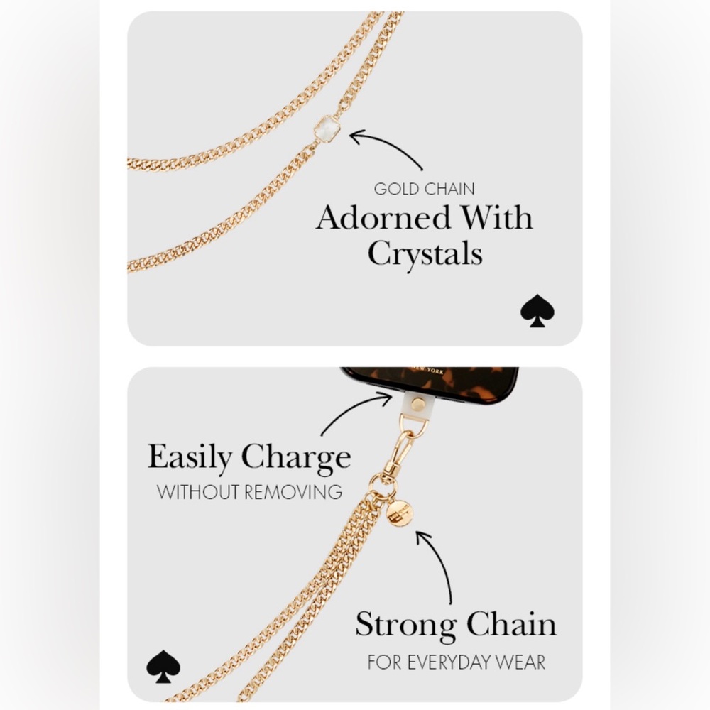 Kate Spade New York Crossbody Phone Chain - Set in Stone - Picture 7 of 8